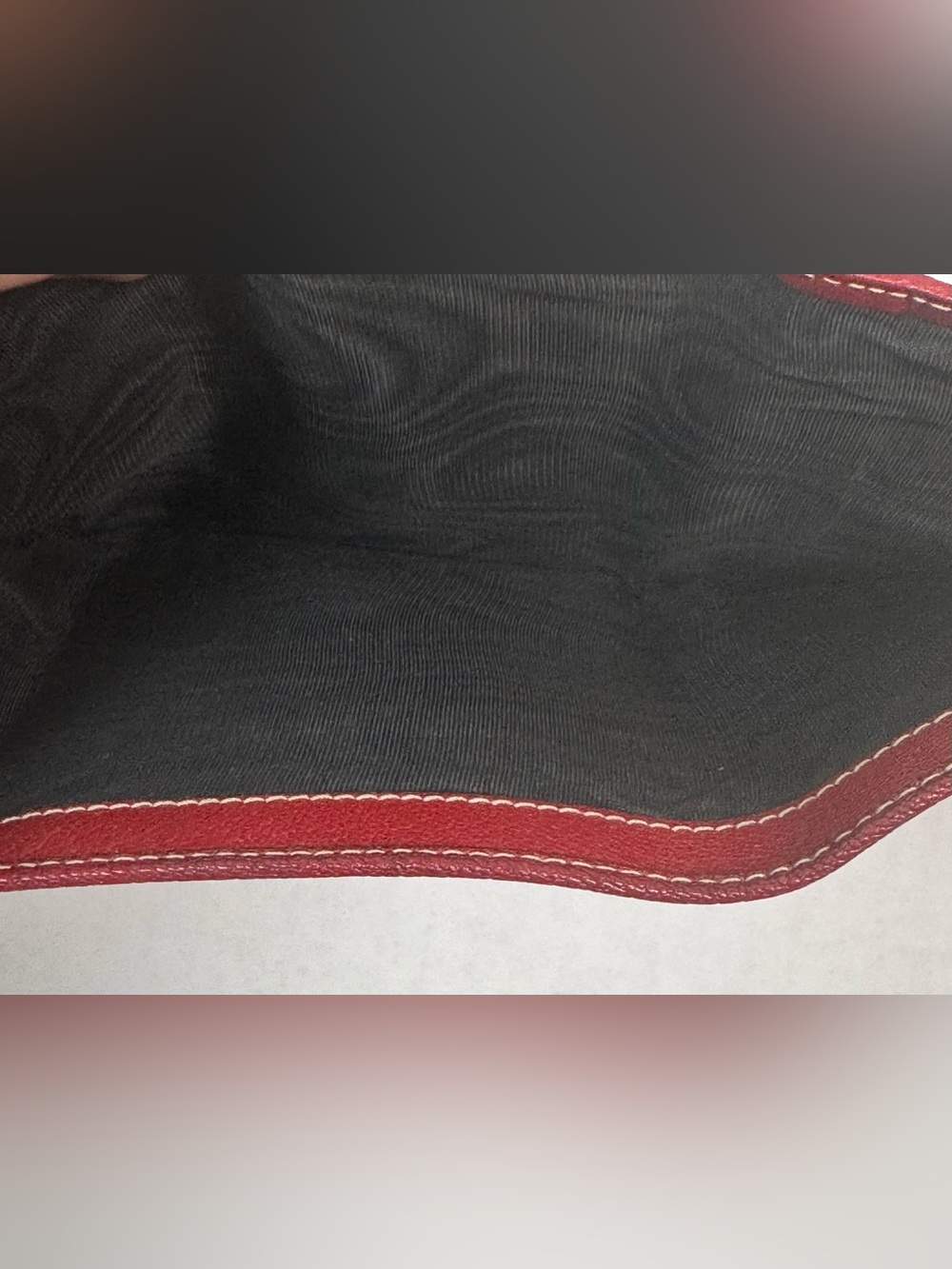 Prada Vintage Red Leather Continental Wallet Bifold Made In Italy - Picture 6 of 9